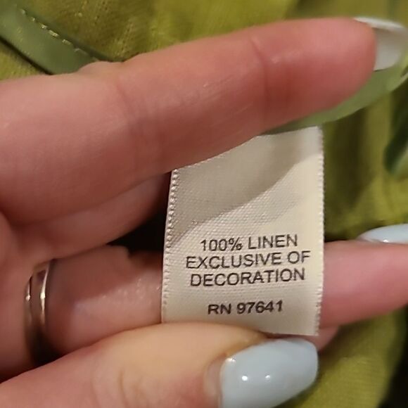 J jill linen green womens jacket size small - Picture 4 of 6